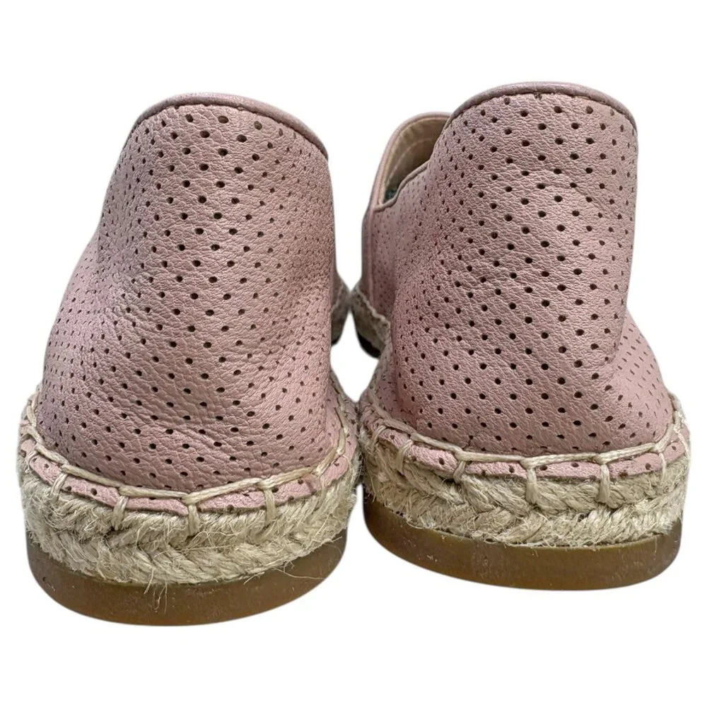 kate Spade‎ NY Gianna Pink Perforated Leather Espadrille NWOB
